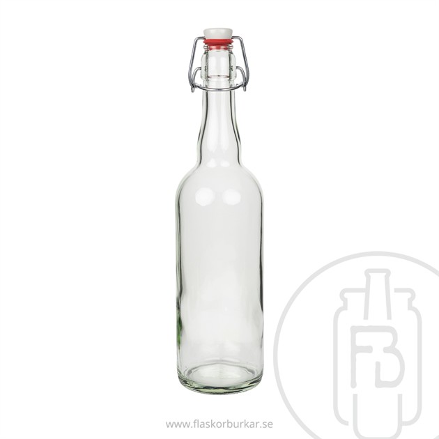 Flaska 750 ml transperant fet/kron 26